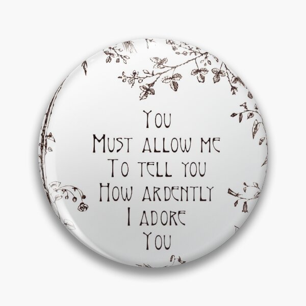 Item preview, Jane Austen Pride And Prejudice Quote Mr. Darcy Proposal - literature quote designed and sold by Monica Laipple.