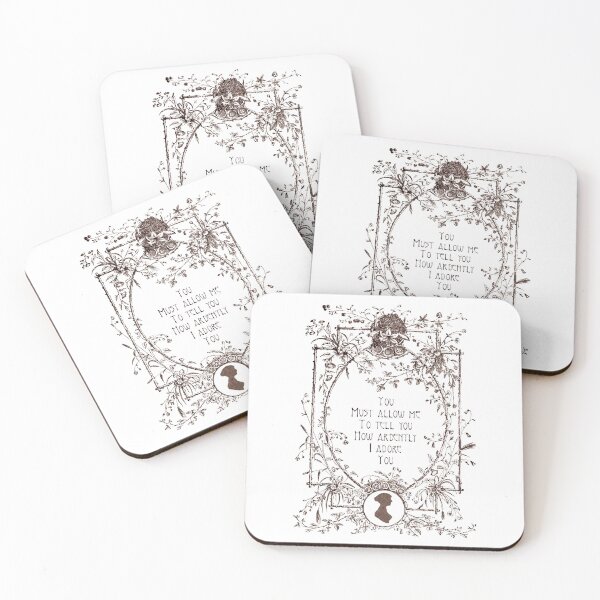 Item preview, Jane Austen Pride And Prejudice Quote Mr. Darcy Proposal - literature quote designed and sold by Monica Laipple.
