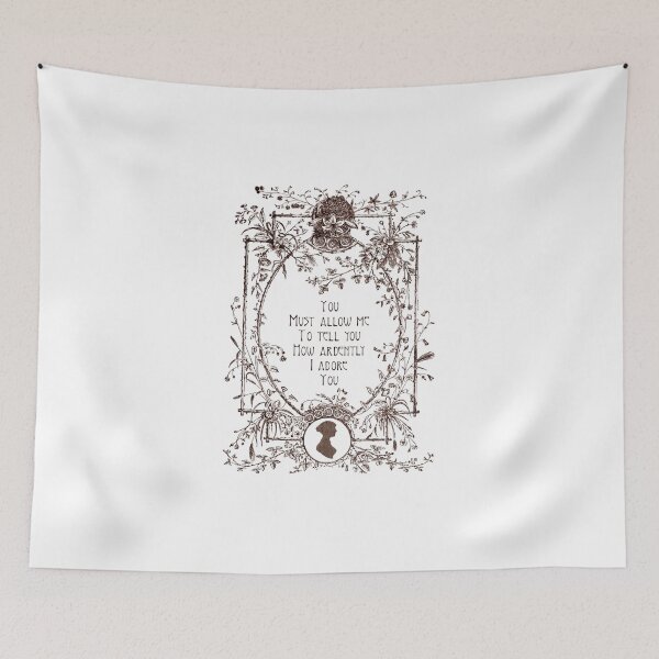 Item preview, Jane Austen Pride And Prejudice Quote Mr. Darcy Proposal - literature quote designed and sold by Monica Laipple.