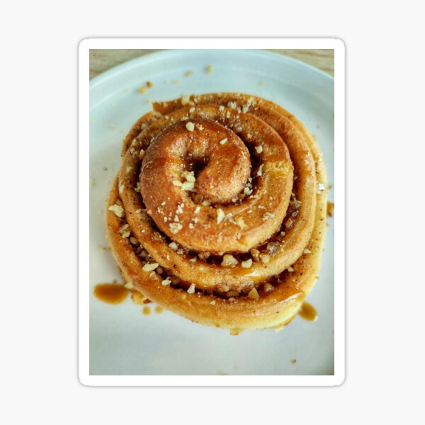 Cinnamon Roll Sticker for Sale by HomebrewLipLab