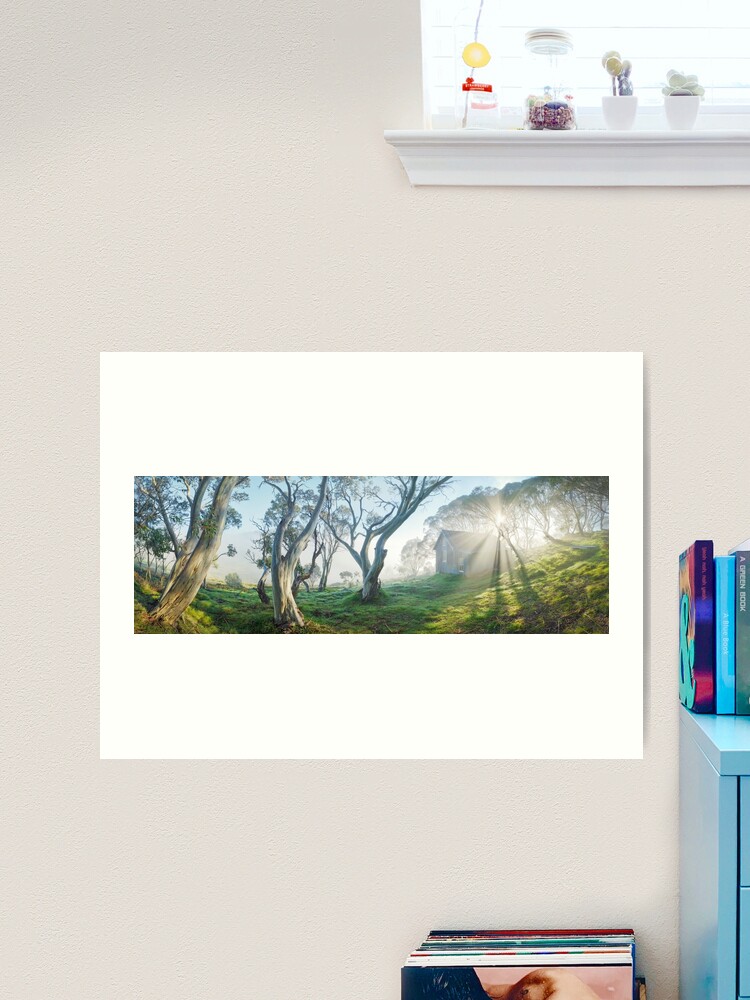 Thumbnail 2 of 3, Art Print, Cope Hut, Falls Creek, Victoria, Australia designed and sold by Chockstone.