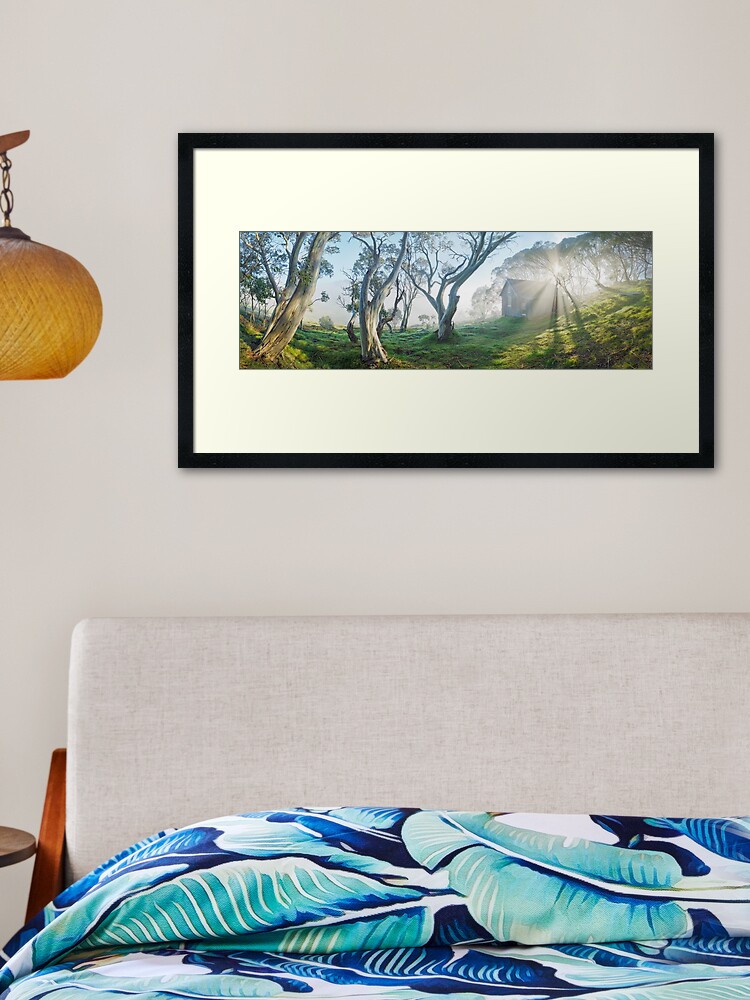 Thumbnail 2 of 7, Framed Art Print, Cope Hut, Falls Creek, Victoria, Australia designed and sold by Chockstone.
