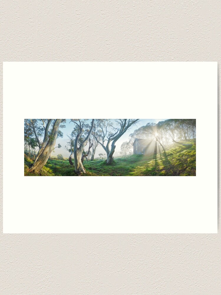 Thumbnail 1 of 3, Art Print, Cope Hut, Falls Creek, Victoria, Australia designed and sold by Chockstone.