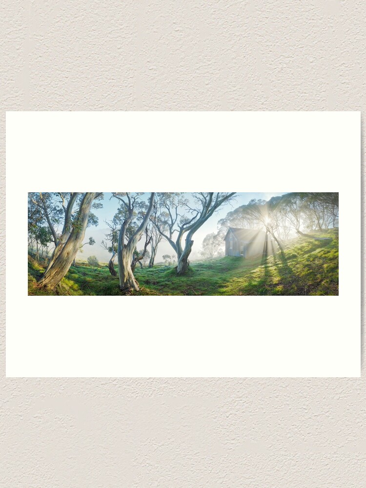 Thumbnail 1 of 3, Art Print, Cope Hut, Falls Creek, Victoria, Australia designed and sold by Chockstone.