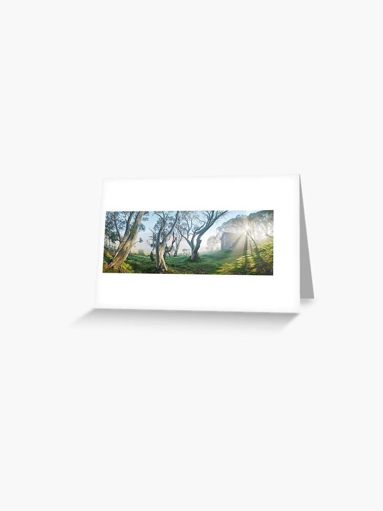 Thumbnail 1 of 2, Greeting Card, Cope Hut, Falls Creek, Victoria, Australia designed and sold by Chockstone.