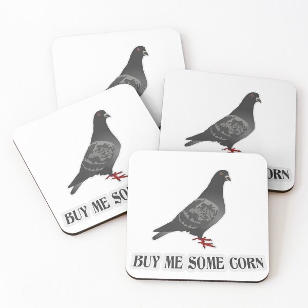 Item preview, beautiful pigeon - buy me some corn designed and sold by STICKOVA ARTS.