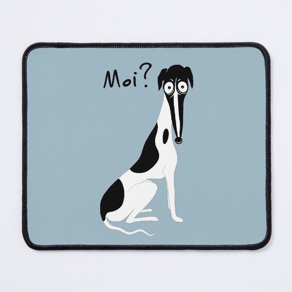 Item preview, whippet Moi? Black Text designed and sold by veryfastdog.