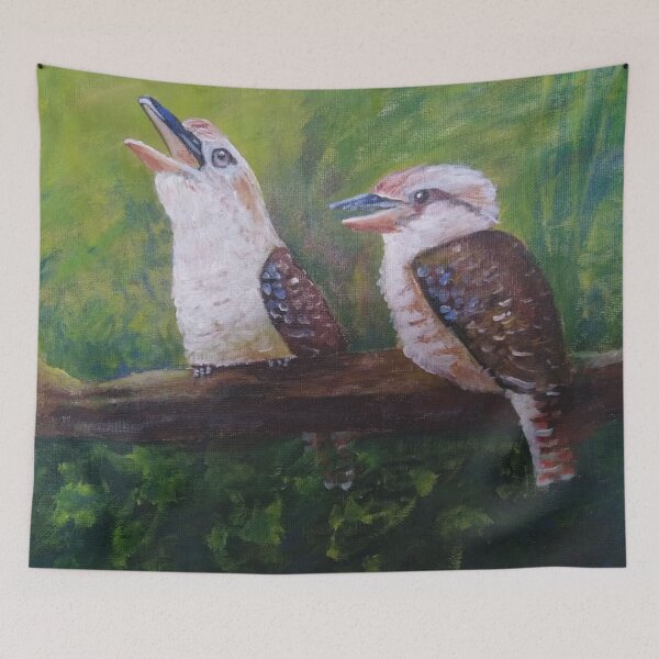 Item preview, Australian Kookaburra Original Art designed and sold by AussieMuma.