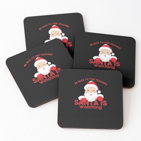 Item preview, Be Nice To The Teacher Santa Is Watching Paint Flake Bleached designed and sold by RyanOlverStore.