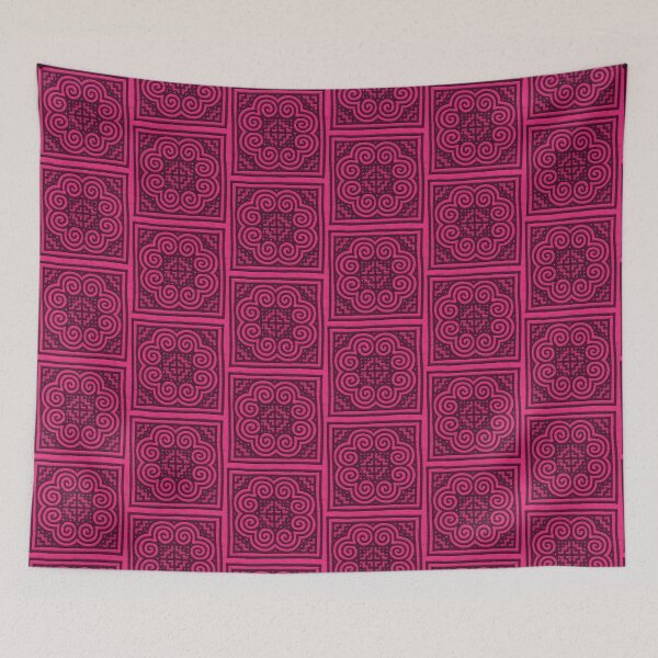 Item preview, Hmong Elephant Foot Pattern Pink designed and sold by BabyVueHmongG.