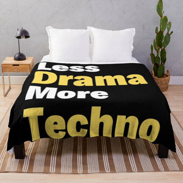 Item preview,  Less Drama more Techno Bass, Electro, Minimal designed and sold by chetan786.
