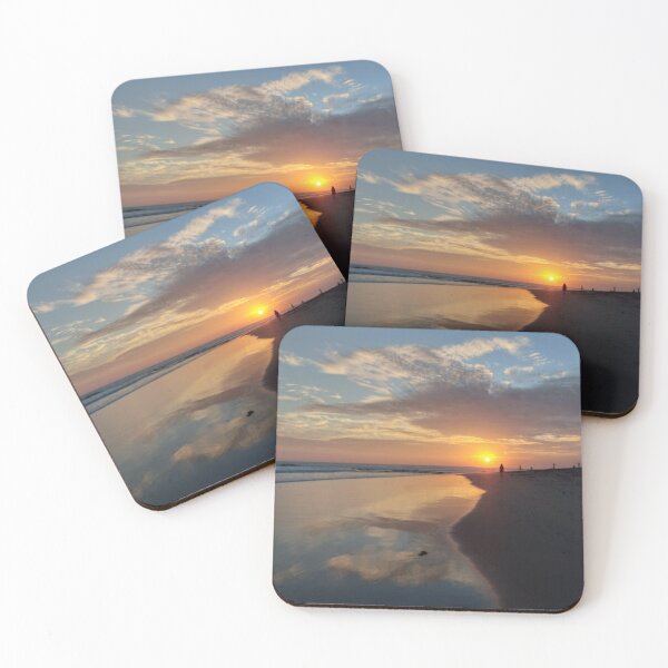Item preview, Canggu Bali Beach Sunset Clouds Reflection On Water designed and sold by cashewdays.