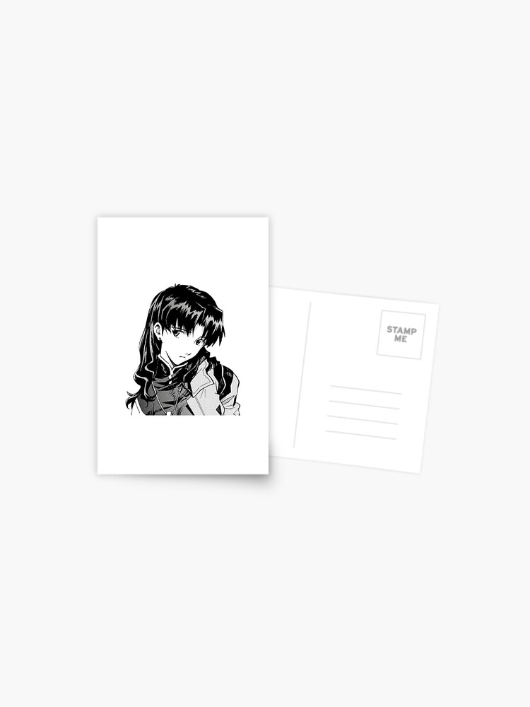 Misato Katsuragi- Neon Genesis Evangelion Postcard for Sale by Mr