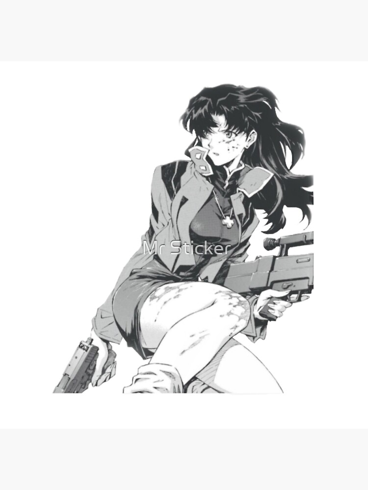 Misato Katsuragi- Neon Genesis Evangelion Postcard for Sale by Mr