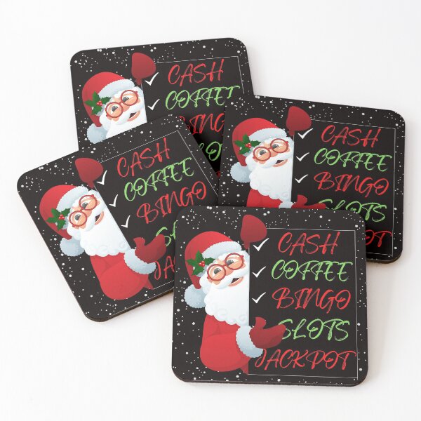 Item preview, Santa Cash Coffee Bingo Slots Jackpot designed and sold by SloganExpress.