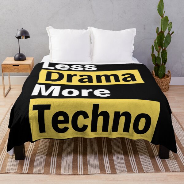 Item preview, Less Drama more Techno Bass, Electro, Minimal designed and sold by chetan786.