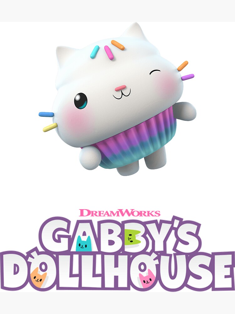 Imán for Sale con la obra «Casa de muñecas Gabby - Gato Cakey» de
