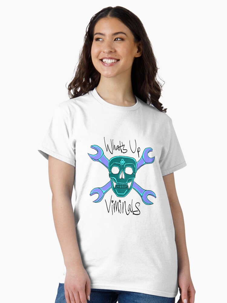 Thumbnail 1 of 7, Classic T-Shirt, Viminals in Aqua designed and sold by BYOMech.