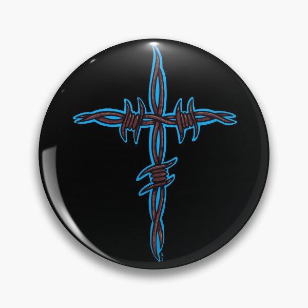Item preview, Barbwire cross designed and sold by Chillateez.
