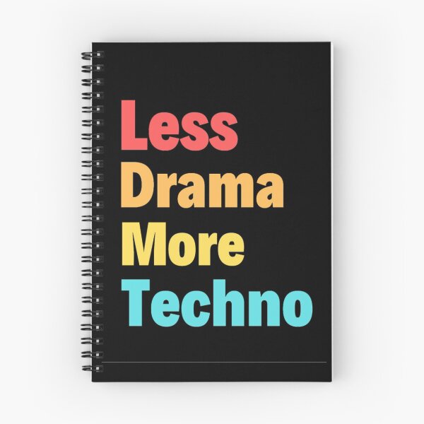 Item preview, Less Drama more Techno Bass, Electro, Minimal designed and sold by chetan786.
