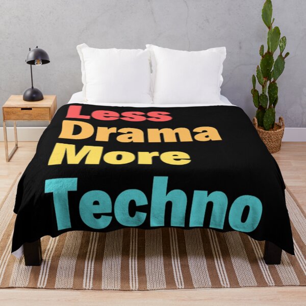 Item preview, Less Drama more Techno Bass, Electro, Minimal designed and sold by chetan786.