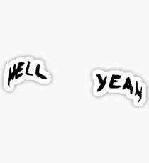 Jenna Marbles "Hell Yeah" Eyebrows Sticker