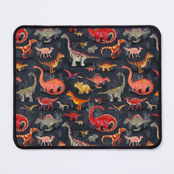 Item preview, Parisian Dinosaurs {pattern} designed and sold by Katherine Quinn Illustration.