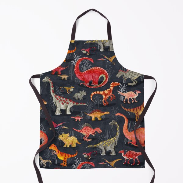 Item preview, Parisian Dinosaurs {pattern} designed and sold by Katherine Quinn Illustration.