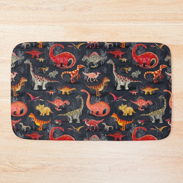 Item preview, Parisian Dinosaurs {pattern} designed and sold by Katherine Quinn Illustration.