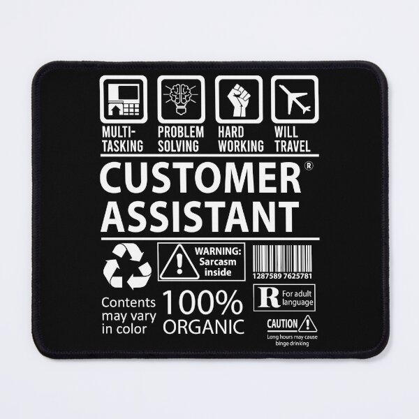 Item preview, Customer Assistant T Shirt - MultiTasking Certified Job Gift Item Tee designed and sold by andahanson.