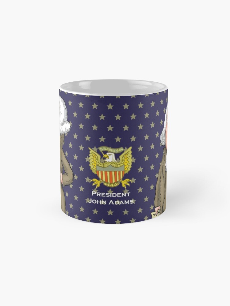 Thumbnail 4 of 6, Coffee Mug, President John Adams designed and sold by MacKaycartoons.