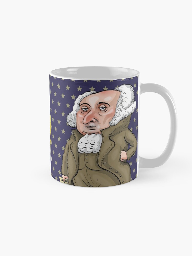 Thumbnail 5 of 6, Coffee Mug, President John Adams designed and sold by MacKaycartoons.