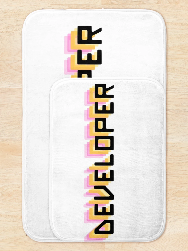 Thumbnail 5 of 6, Bath Mat, Developer| fullstack Software Engineer Developer designed and sold by brinikki.