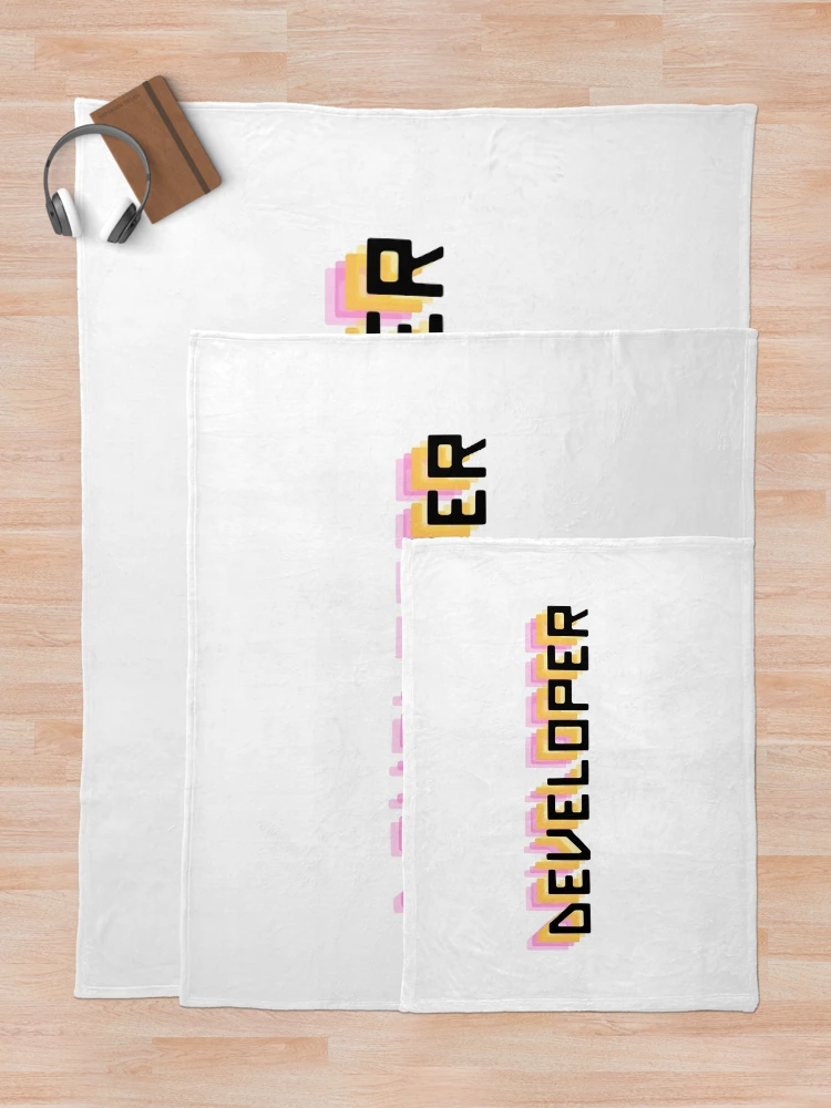 Thumbnail 5 of 6, Throw Blanket, Developer| fullstack Software Engineer Developer designed and sold by brinikki.