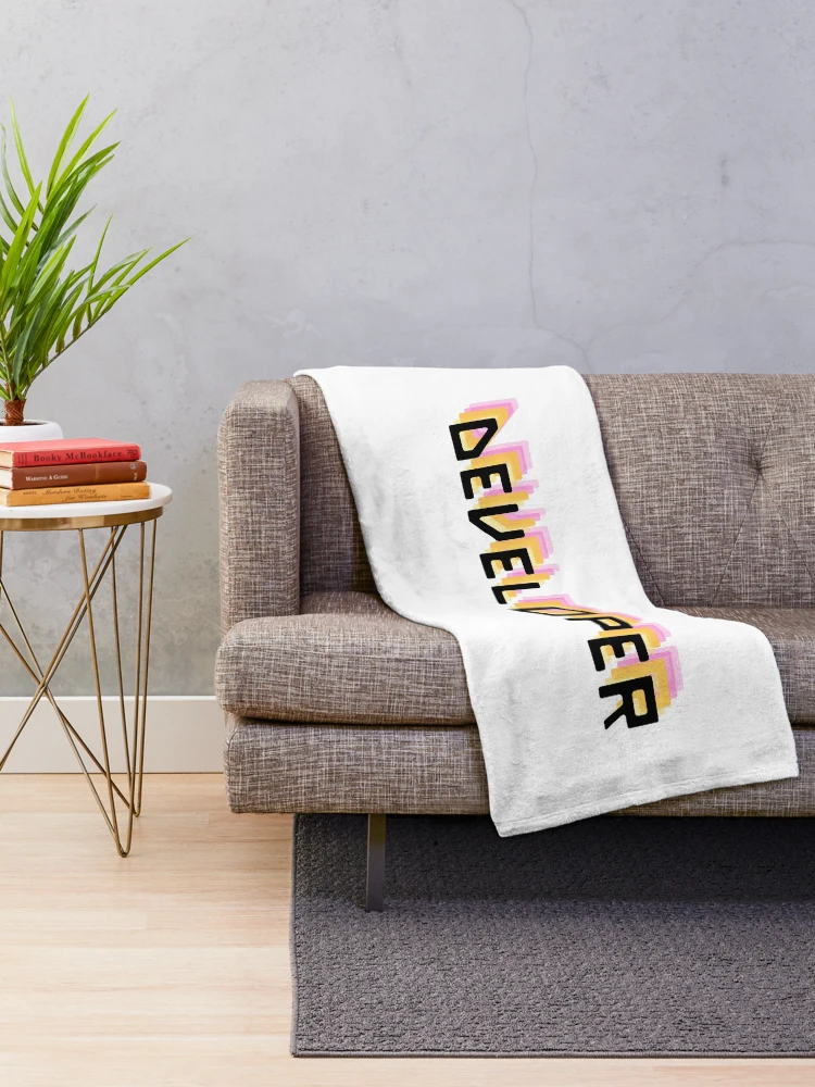 Thumbnail 2 of 6, Throw Blanket, Developer| fullstack Software Engineer Developer designed and sold by brinikki.