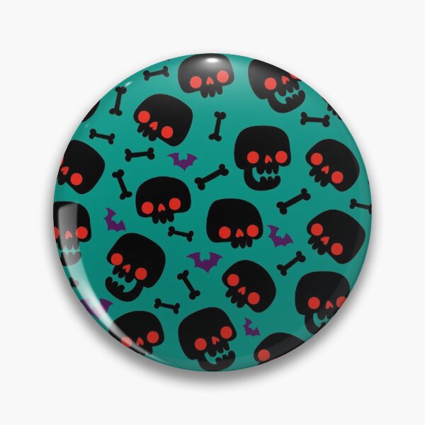 Item preview, Halloween skulls, bones and bats pattern designed and sold by Gulldio.