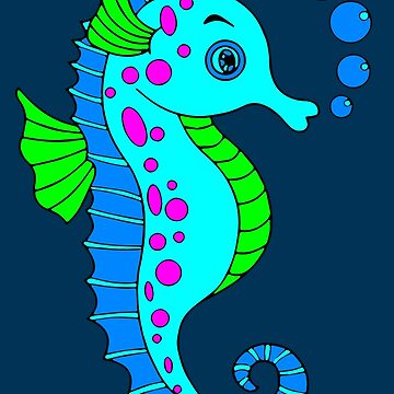 Seahorse drawing and colour - video Dailymotion