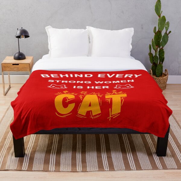 Item preview, Behind Every Strong Woman Is Her Cat designed and sold by Ruwans.