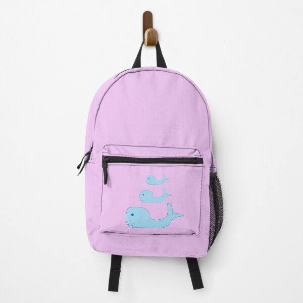Item preview, A family of three whales in a pink sea designed and sold by lucybrownlane.