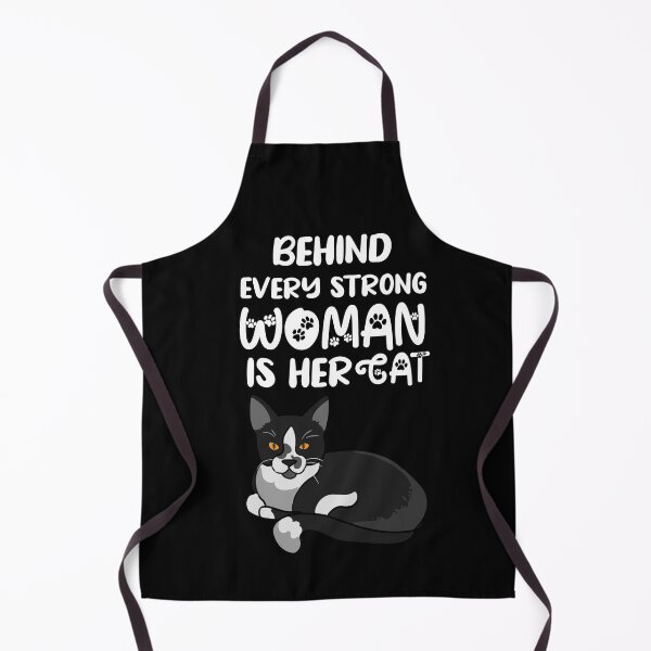 Item preview, Behind Every Strong Woman is Her Cat designed and sold by 5lav.