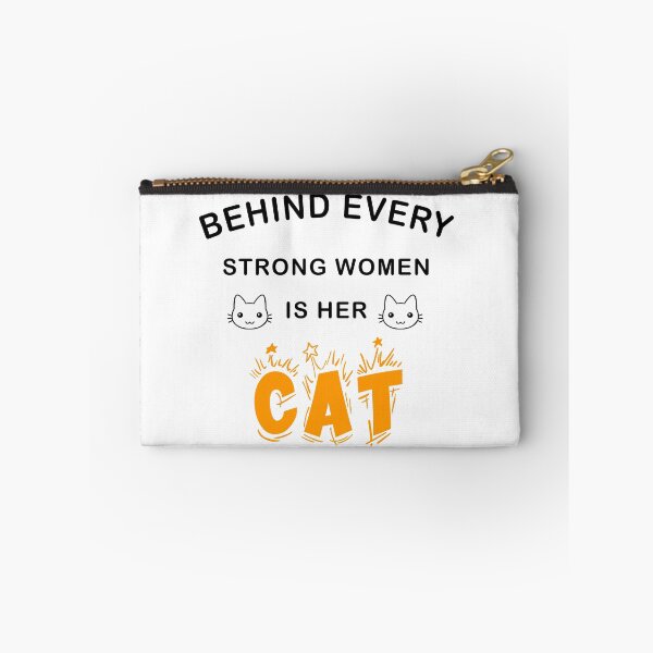 Item preview, Behind Every Strong Woman Is Her Cat designed and sold by Ruwans.