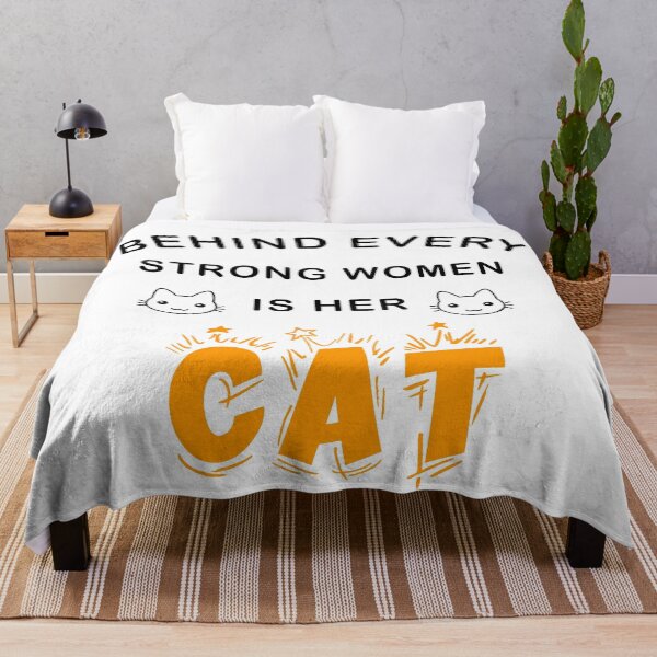 Item preview, Behind Every Strong Woman Is Her Cat designed and sold by Ruwans.