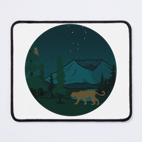 Item preview, Mt St Helens Cougar and Owl designed and sold by Fernheart Designs.