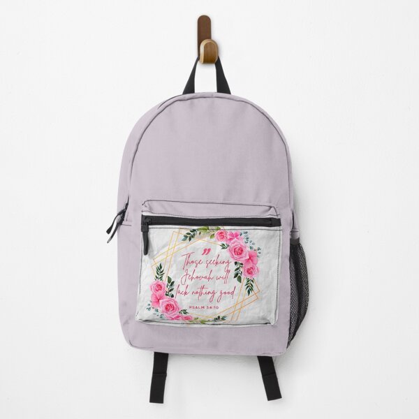 Item preview, jw Yeartext 2022-  Psalm 34:10 Floral pink designed and sold by Yesido.