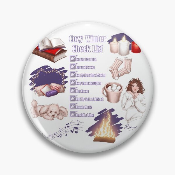 Item preview, Cozy Winter Check List (on white) designed and sold by Brina Williamson.