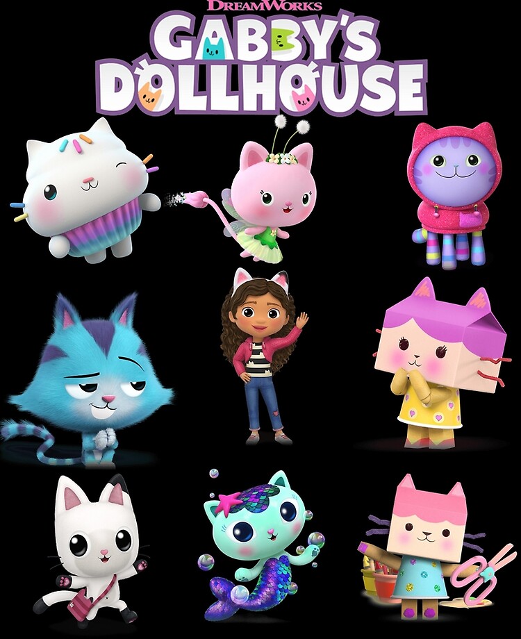 Funda y vinilo para iPad for Sale con la obra «Gabby Dollhouse completo  gatos» de carpio-708
