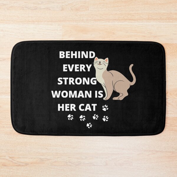 Item preview, Behind every strong woman is her cat designed and sold by Rsagur12.