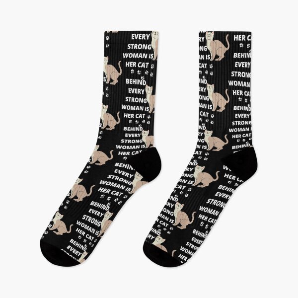 Item preview, Behind every strong woman is her cat designed and sold by Rsagur12.