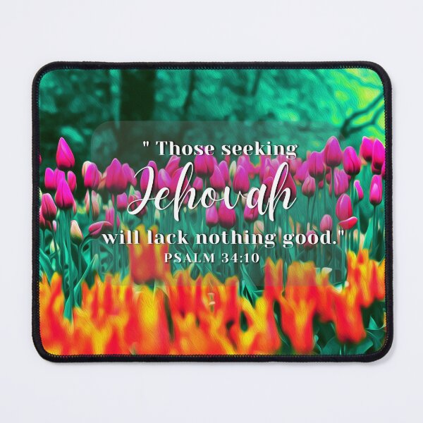 Item preview, Yeartext 2022-  Psalm 34:10 Floral pink designed and sold by Yesido.
