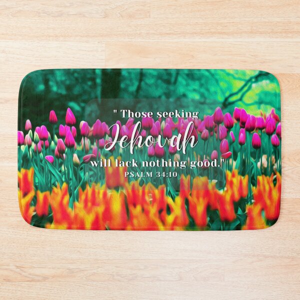 Item preview, Yeartext 2022-  Psalm 34:10 Floral pink designed and sold by Yesido.